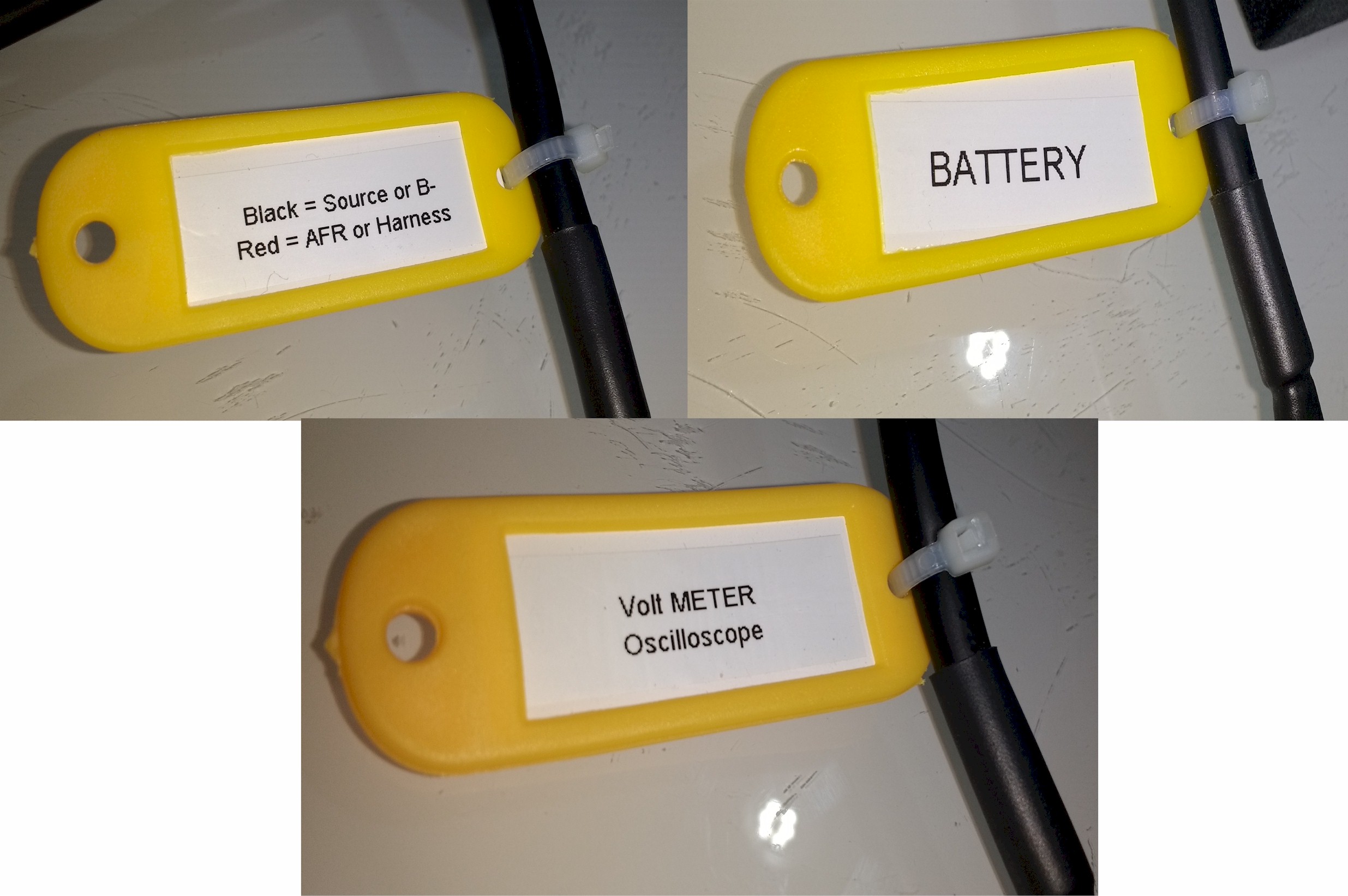 AFR Meter tester labels