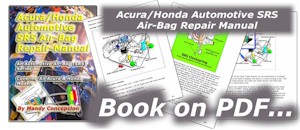 Honda Acura SRS Airbag Manual book