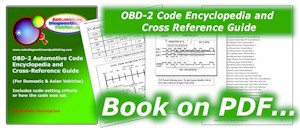 OBD-2 Code Encyclopedia cross reference guide                  book