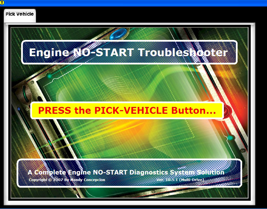 Automotive Engine NoStart Symptoms Software