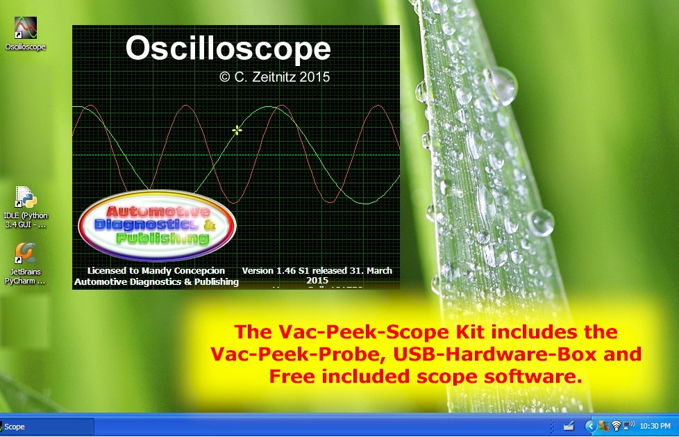vacuum transducer oscilloscope vac-peek