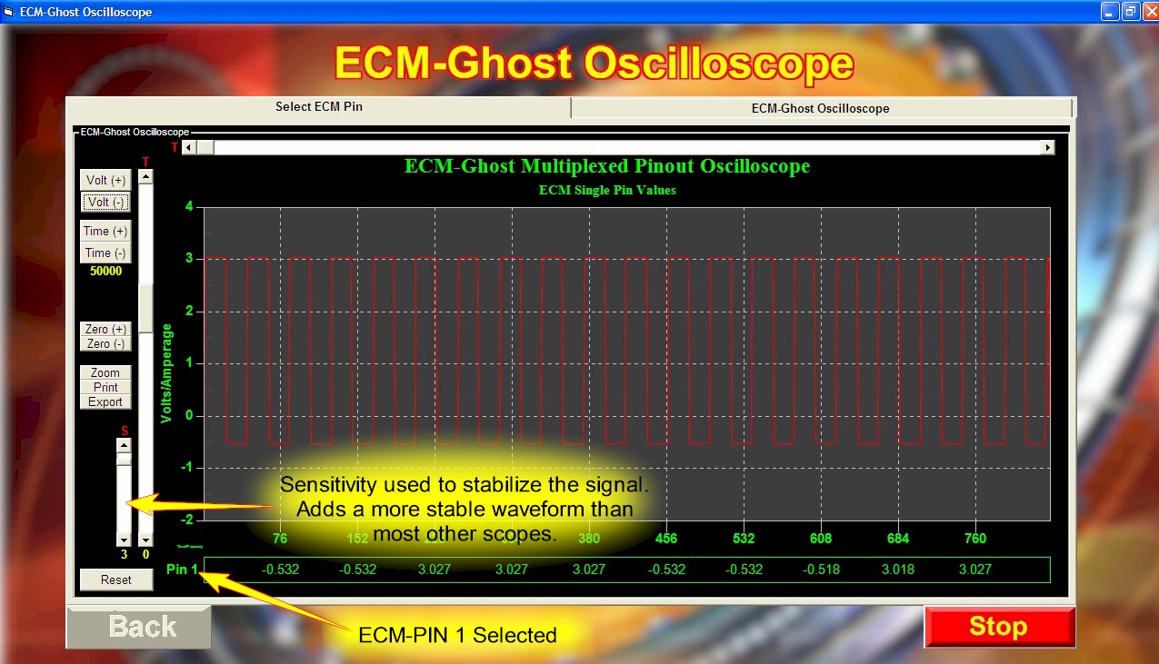 ecm ghost screen