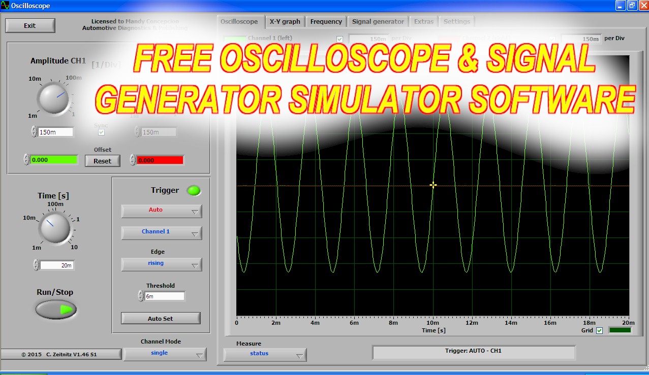 Free virtual oscilloscope software